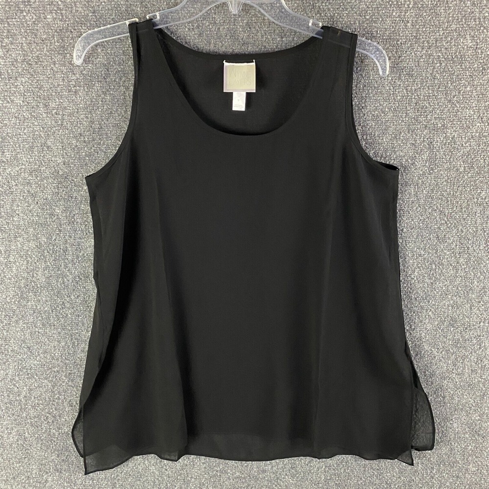Wynne Layers Tank Top Women's Medium Pullover Black 100% Polyester Adults‎ M